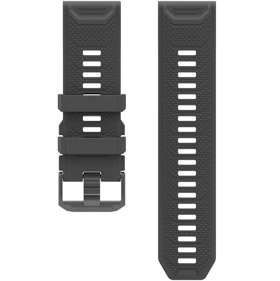 Black Coros 26mm Silicone Band Singapore | XGNY-02953