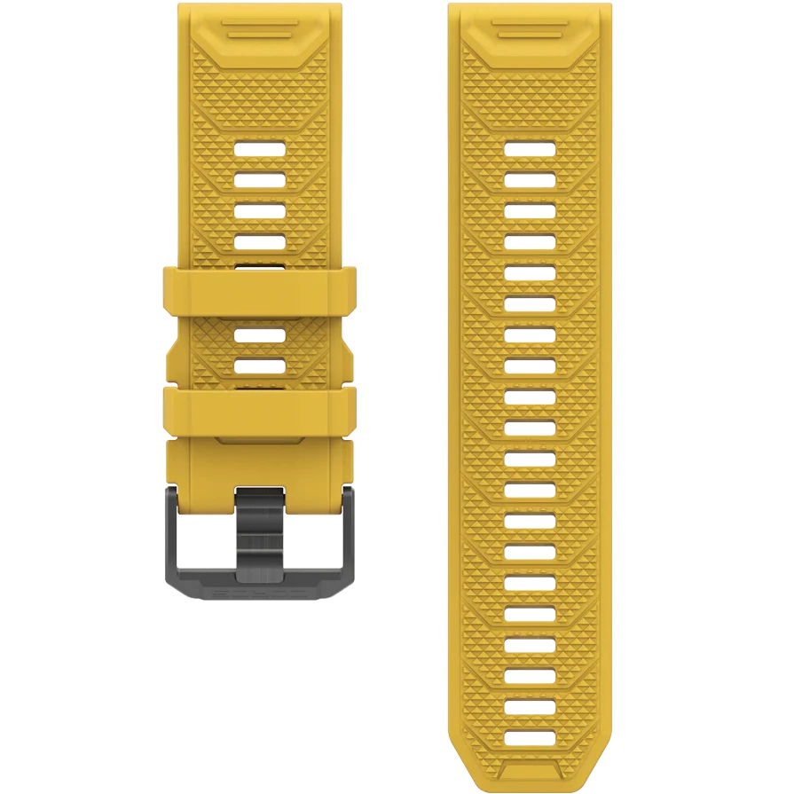 Yellow Coros 26mm Silicone Band Singapore | HCKP-48702